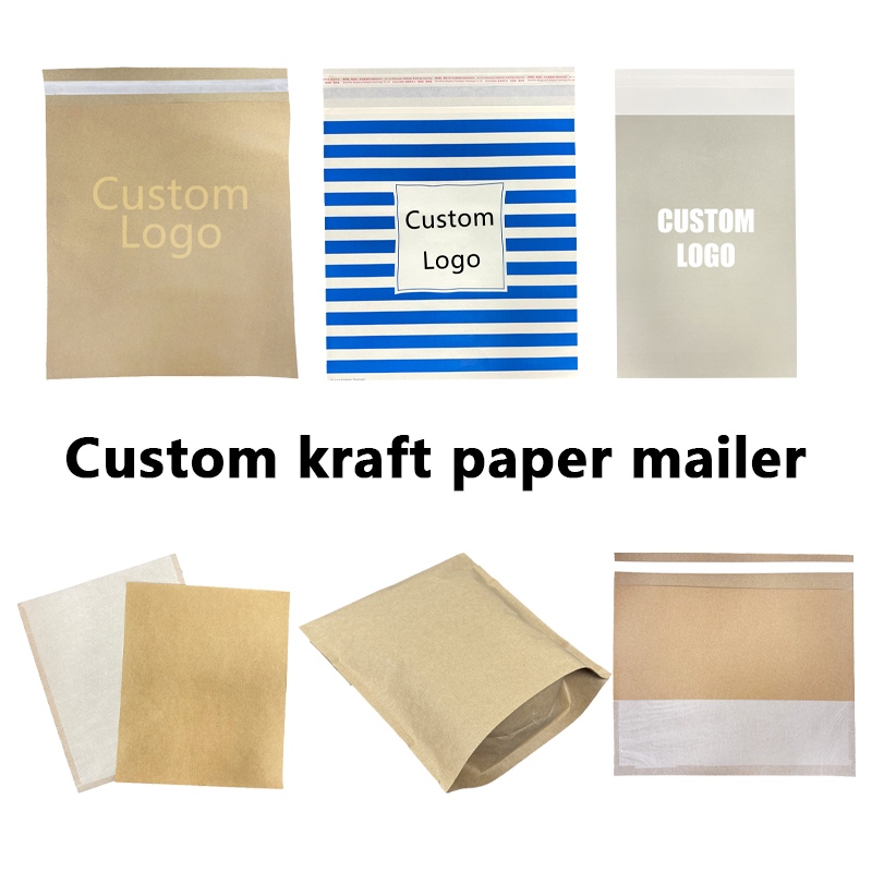 Zelus X Launches Custom Logo Kraft Paper Mailer Sacculi ad Support Eco-Friendly E-commerce Packaging