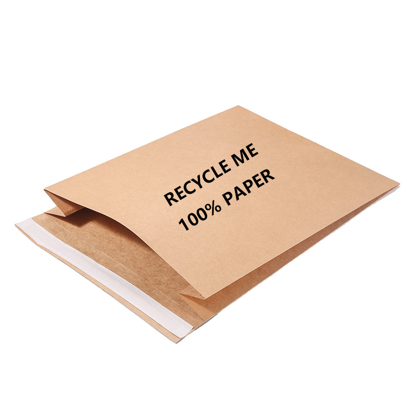 Parte Gusset Recycled Paper Mailing Sacculi libera Expandable et Plastic-Free Packaging Solutions