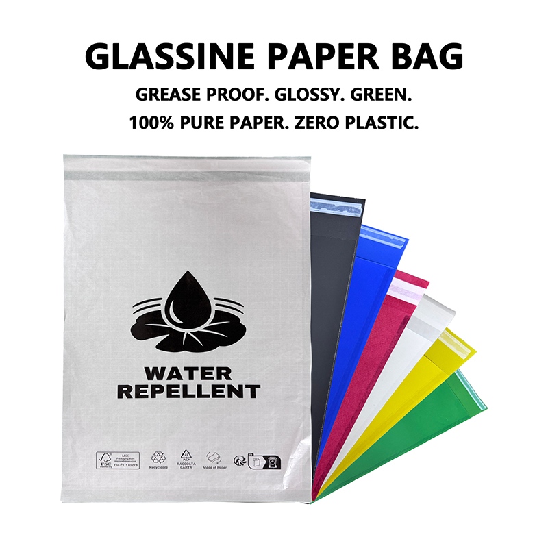 Custom Glassine Paper Bag for Apparel Packaging Helps brands Replace Plastic Packaging