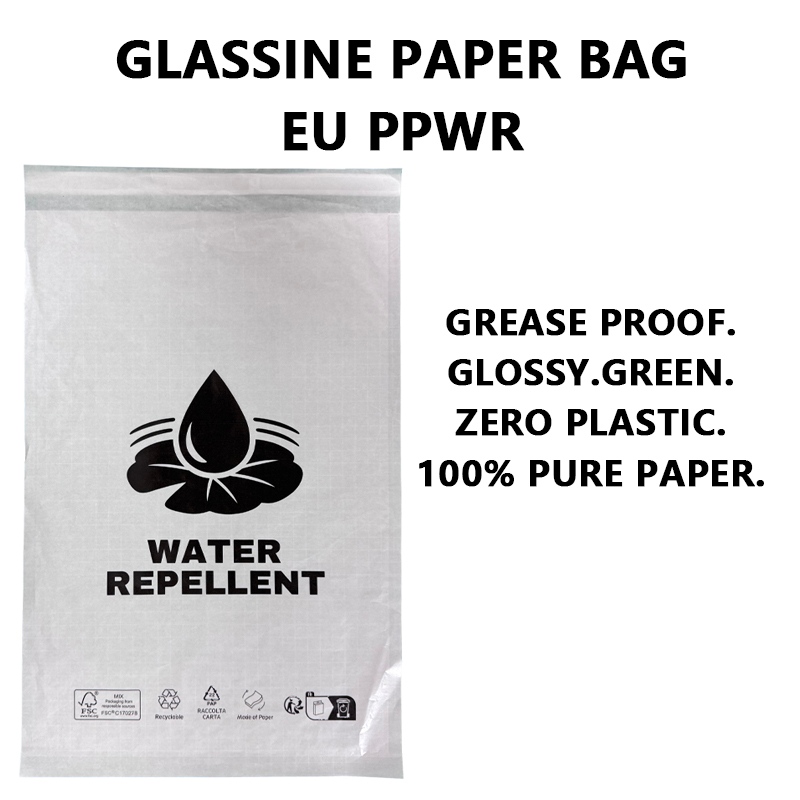 Zelus X Aquae abhorrens vitreum Hardcover Sacculi ad Plastic-Free Packaging ac EU PPWR Market Needs