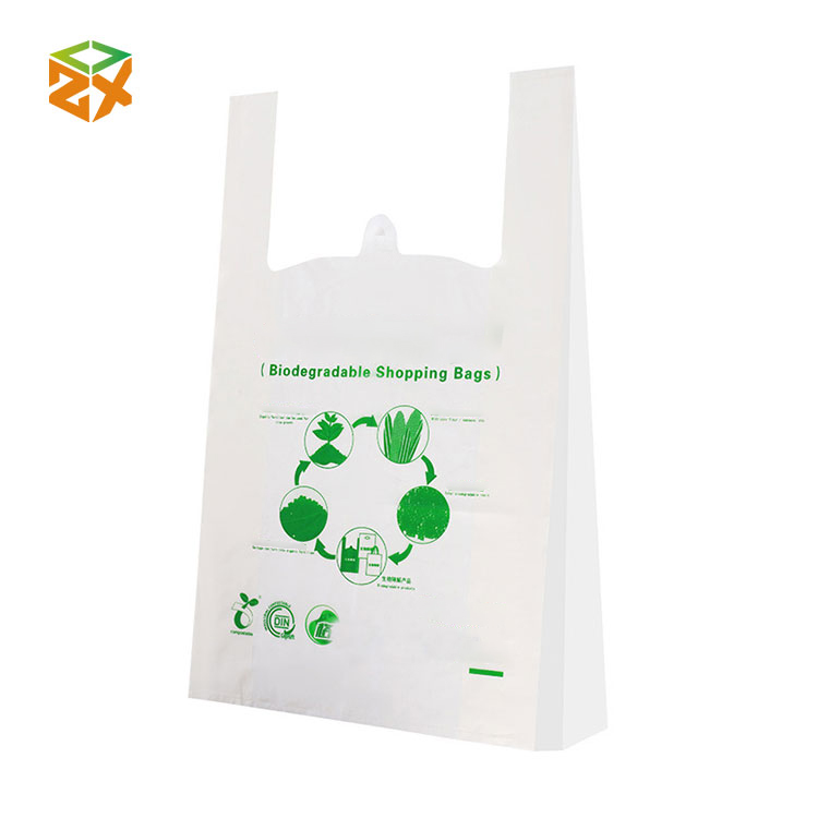 Biodegradable Plastic T Shirt Sacculi