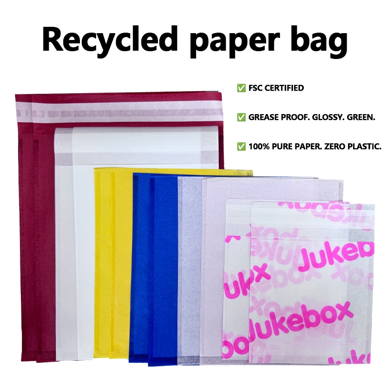 Custom Recycled Paper Sacculi